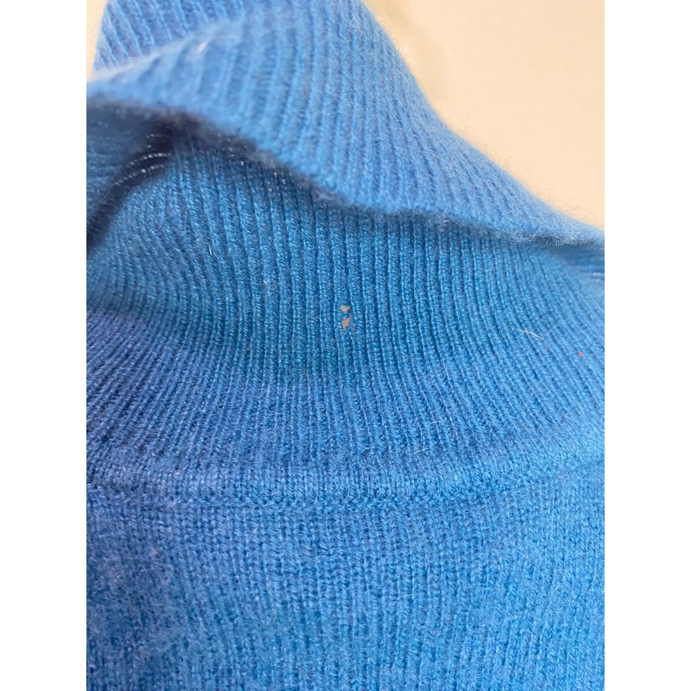 Charter Club Womens Blue 100% Cashmere Turtleneck Sweater Size S 2 Ply Knit - Picture 6 of 8